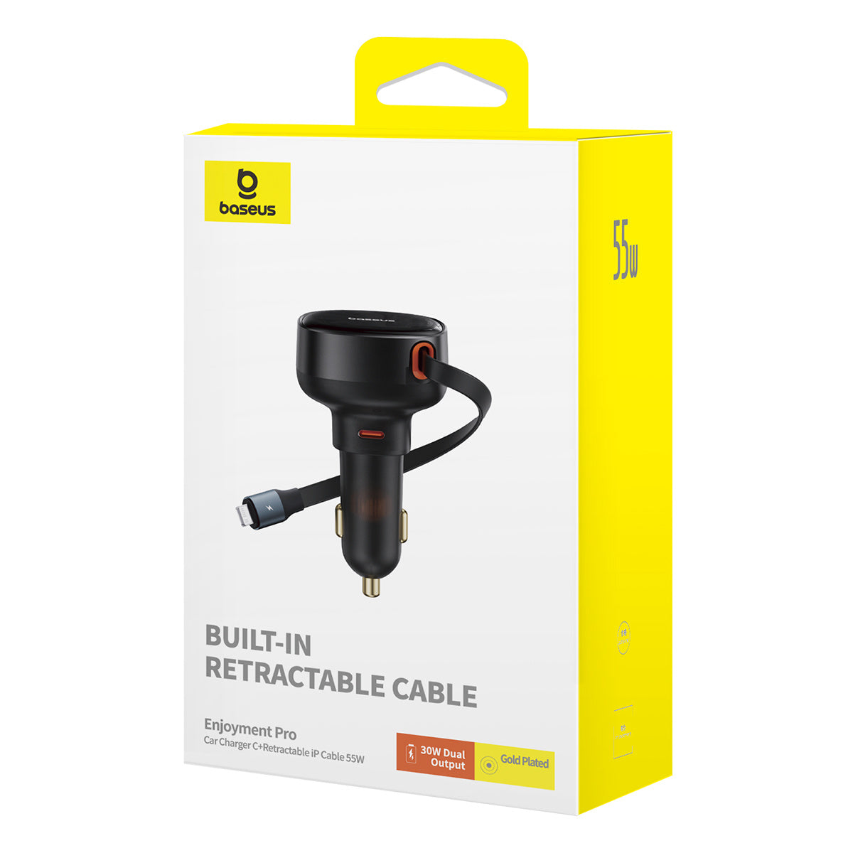 Baseus Enjoyment Pro Ładowarka samochodowa USB-C / Lightning 60W