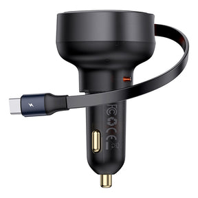 Baseus Enjoyment Pro Ładowarka samochodowa USB-C 60W z wbudowanym kablem