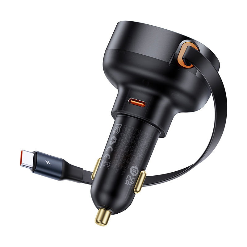 Baseus Enjoyment Pro Ładowarka samochodowa USB-C 60W z wbudowanym kablem