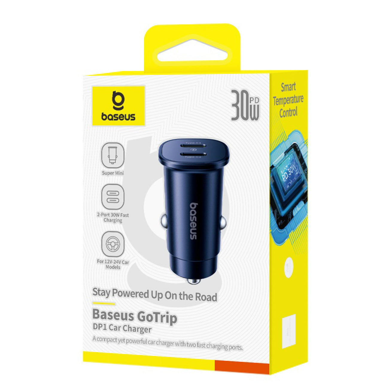 Ładowarka samochodowa Baseus GoTrip 2 x USB-C 30W