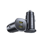 Ładowarka samochodowa Baseus GoTrip 2 x USB-C 30W