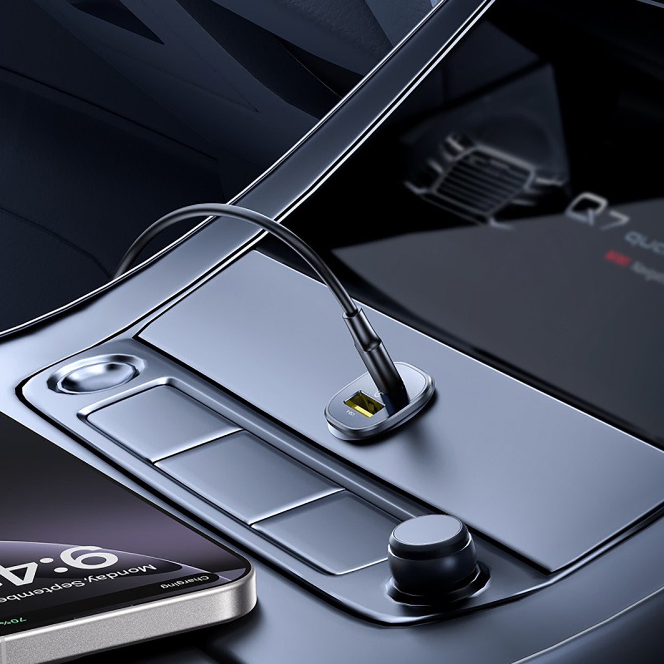 Ładowarka samochodowa Baseus GoTrip USB-C / USB-A 30W