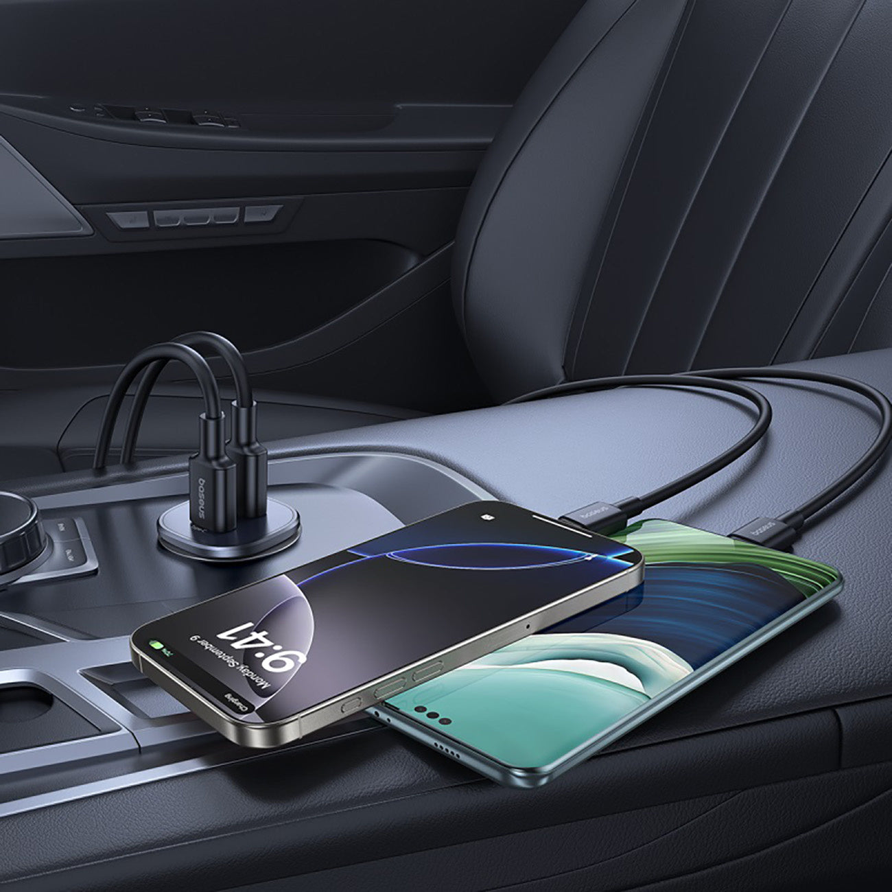 Ładowarka samochodowa Baseus GoTrip USB-C / USB-A 30W