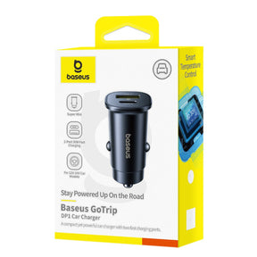 Ładowarka samochodowa Baseus GoTrip USB-C / USB-A 30W