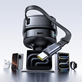 Baseus PrimeTrip VR1 Ładowarka samochodowa 60W USB-A USB-C ze zwijanym kablem USB-C