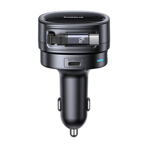 Baseus PrimeTrip VR1 Ładowarka samochodowa 60W USB-A USB-C ze zwijanym kablem USB-C
