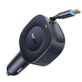 Baseus PrimeTrip VR2 Ładowarka samochodowa 30W ze zwijanym kablem USB-C