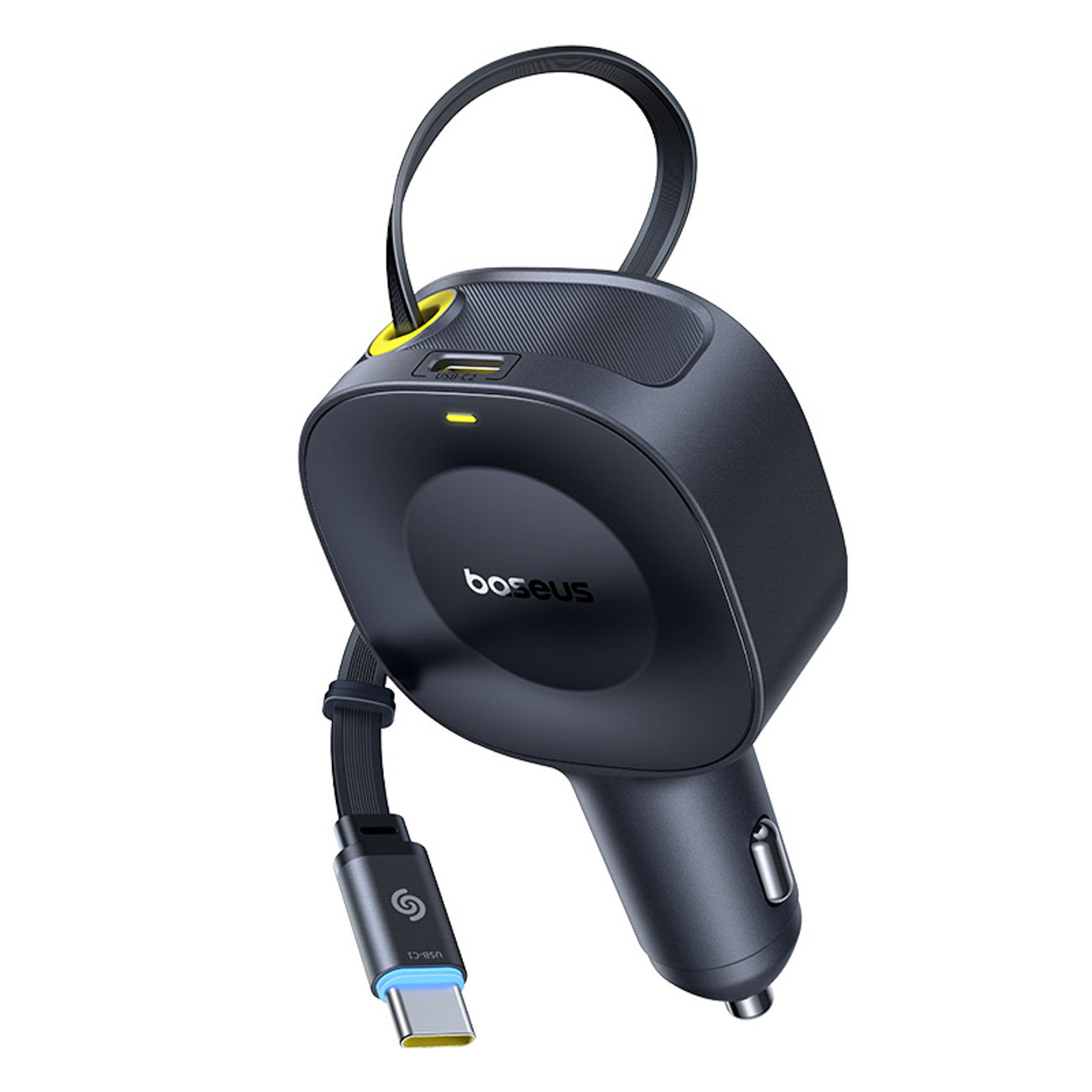 Baseus PrimeTrip VR2 Ładowarka samochodowa 30W ze zwijanym kablem USB-C