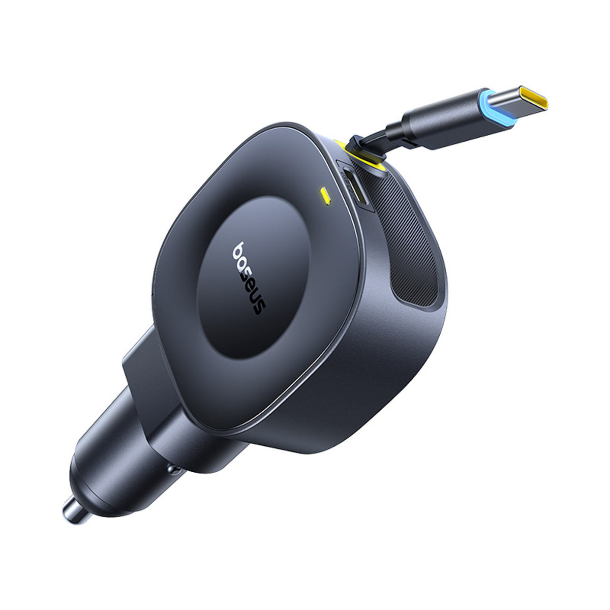 Baseus PrimeTrip VR2 Ładowarka samochodowa 45W + 45W ze zwijanym kablem USB-C