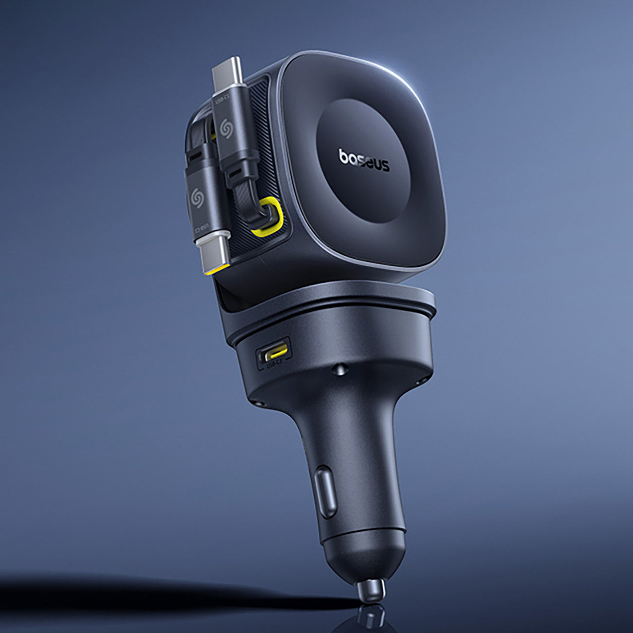 Baseus PrimeTrip VR2 Max Ładowarka samochodowa 60W ze zwijanymi kablami USB-C