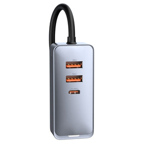Baseus Share Together Ładowarka samochodowa wieloportowa 2x USB-A + 2x USB-C 120W