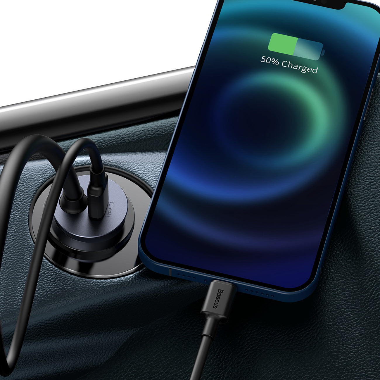 Baseus Share Together Ładowarka samochodowa wieloportowa 2x USB-A + 2x USB-C 120W