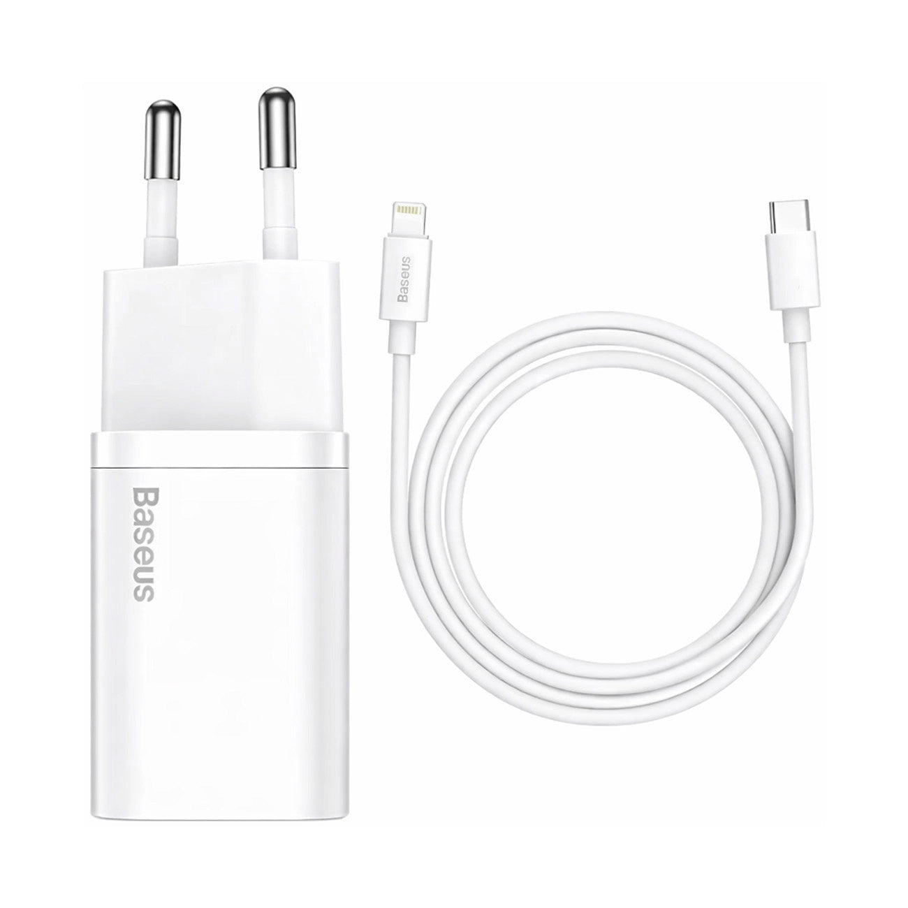 Baseus Cube Ładowarka sieciowa 20W PD USB-C z kablem Lightning PD 20W 1m