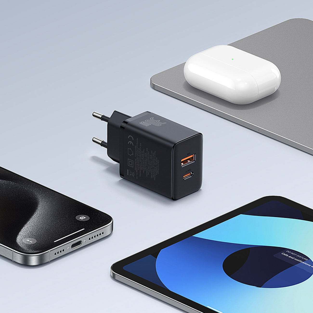 Baseus Cube Pro Ładowarka sieciowa 30W USB-C USB-A