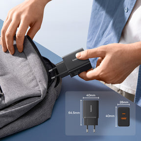 Baseus Cube Pro Ładowarka sieciowa 30W USB-C USB-A