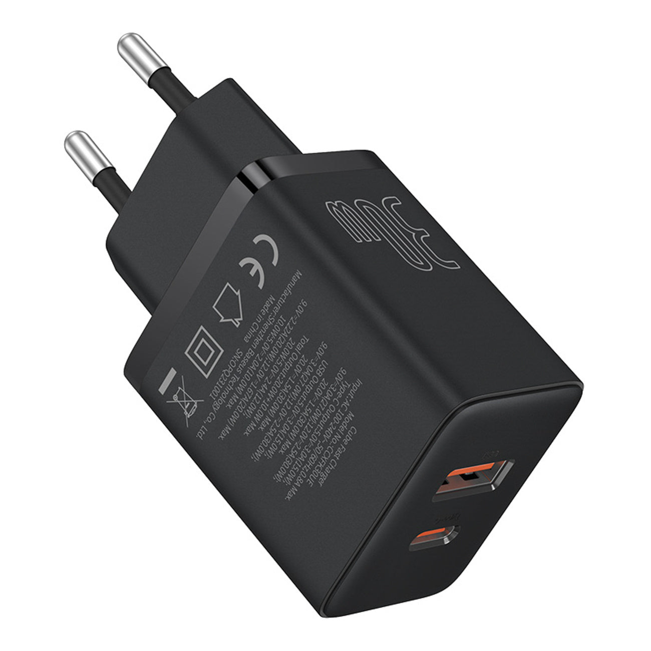 Baseus Cube Pro Ładowarka sieciowa 30W USB-C USB-A