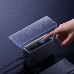 Baseus Digital GaN Ładowarka biurkowa 3xUSB-C 1xUSB-A 240W z kablem zasilającym