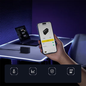 Baseus Digital GaN Ładowarka biurkowa 3xUSB-C 1xUSB-A 240W z kablem zasilającym