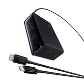 Baseus Digital GaN Ładowarka biurkowa 3xUSB-C 1xUSB-A 240W z kablem zasilającym