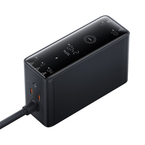 Baseus Digital GaN Ładowarka biurkowa 3xUSB-C 1xUSB-A 240W z kablem zasilającym
