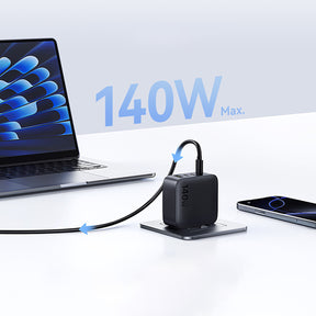 Baseus EnerFill FH11 GaN Ładowarka sieciowa 4-portowa 140W 3xUSB-C + 1xUSB-A