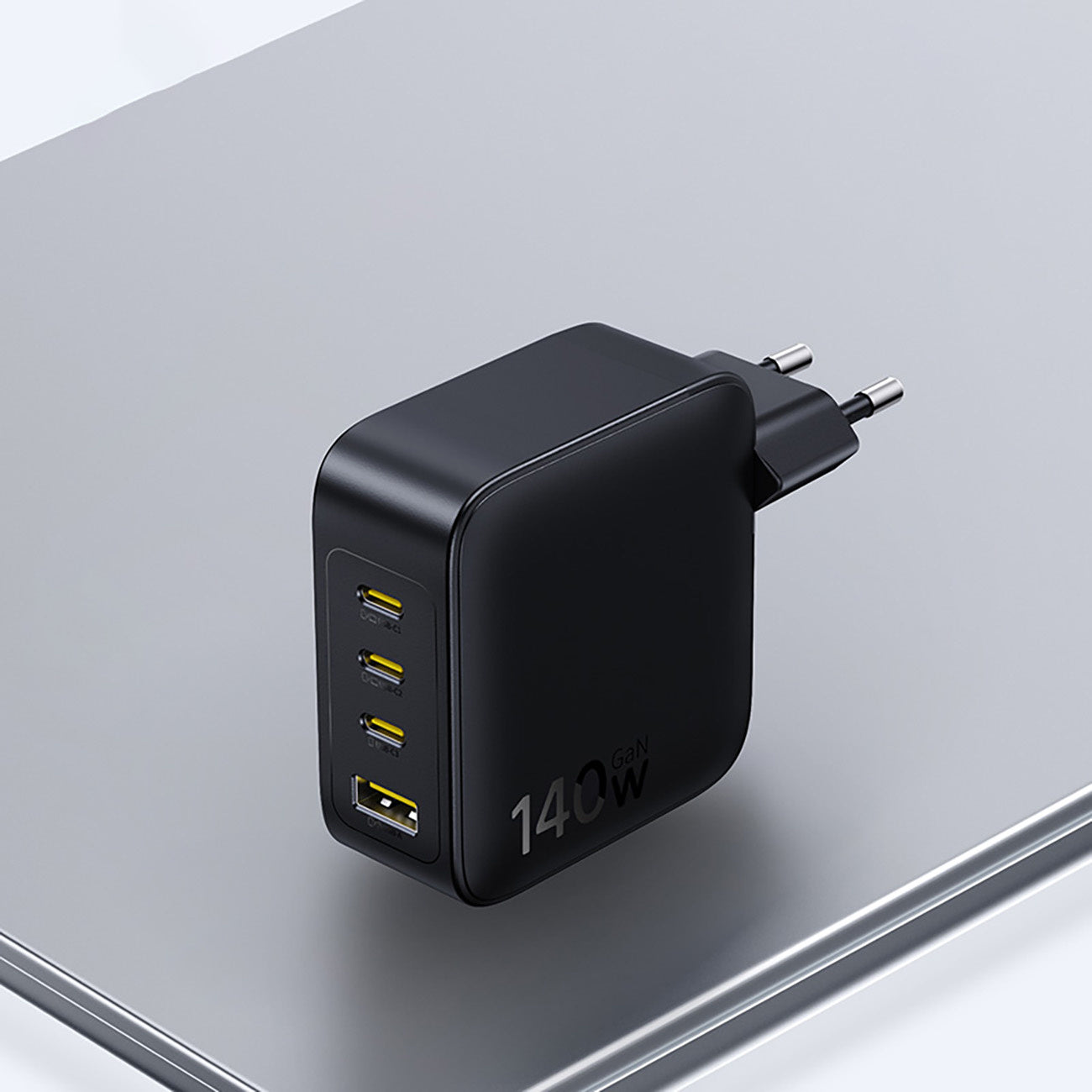 Baseus EnerFill FH11 GaN Ładowarka sieciowa 4-portowa 140W 3xUSB-C + 1xUSB-A