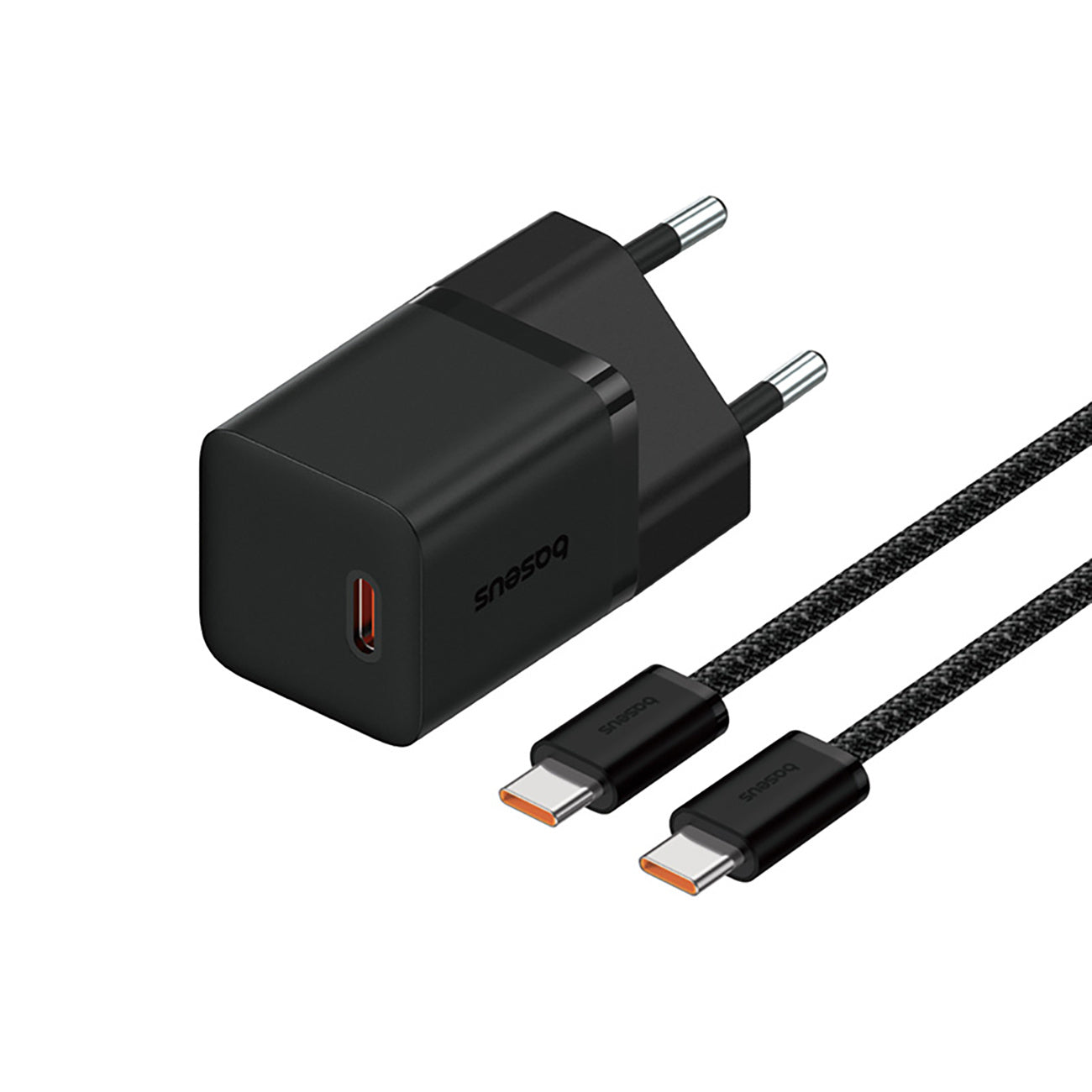 Baseus GaN5 Fast Charger Mini Ładowarka sieciowa 30W z kablem USB-C 100W