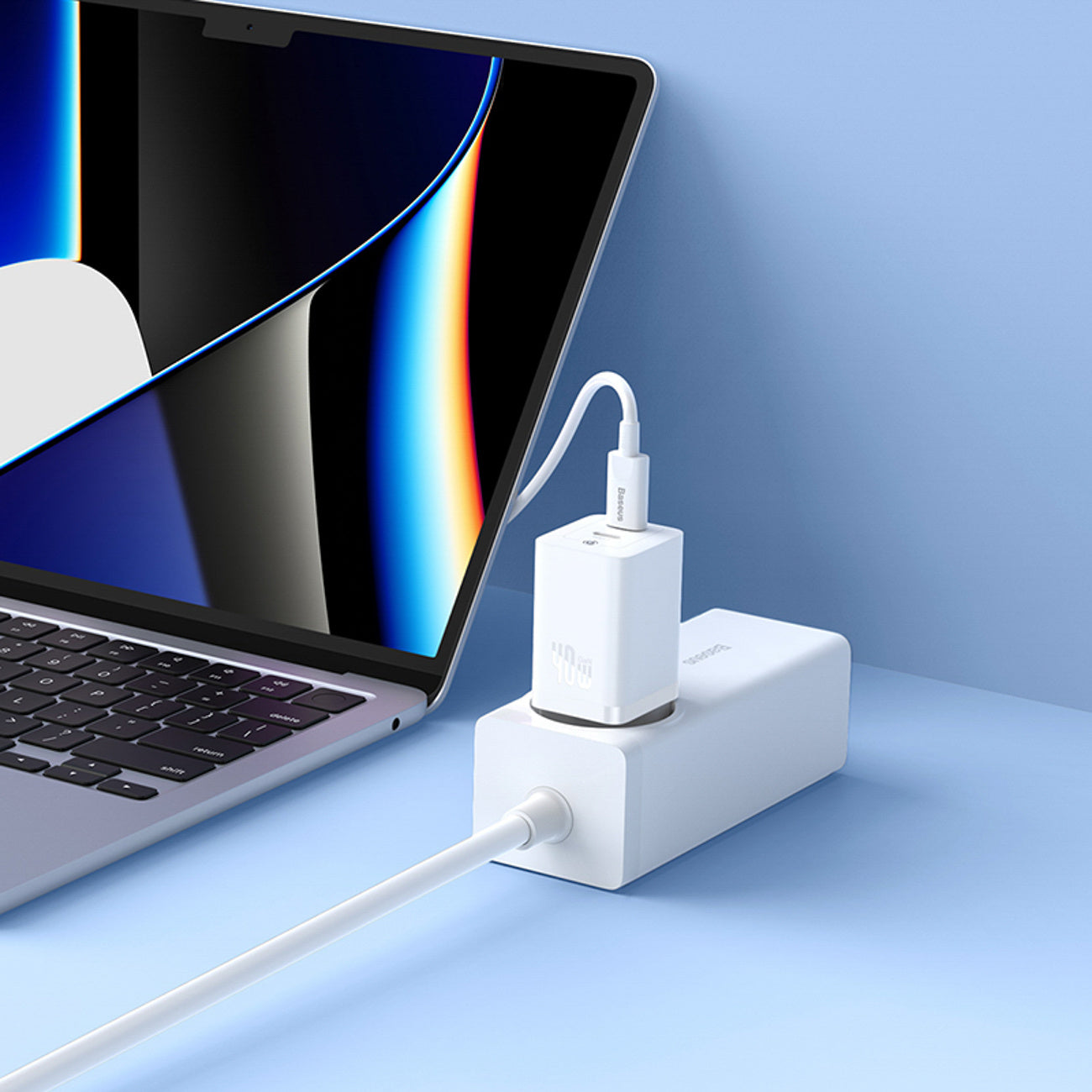 Baseus GaN5 Pro Ładowarka sieciowa 2xUSB-C 40W