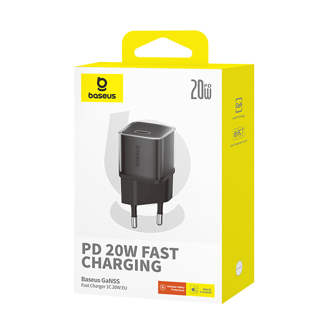 Ładowarka sieciowa Baseus GaN5S 20W 1xUSB-C - czarna