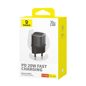 Ładowarka sieciowa Baseus GaN5S 20W 1xUSB-C - czarna