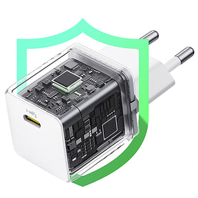 Baseus Palm 1C Ładowarka sieciowa USB-C 20W (z kablem Baseus Mini White USB-C 60W 1m)
