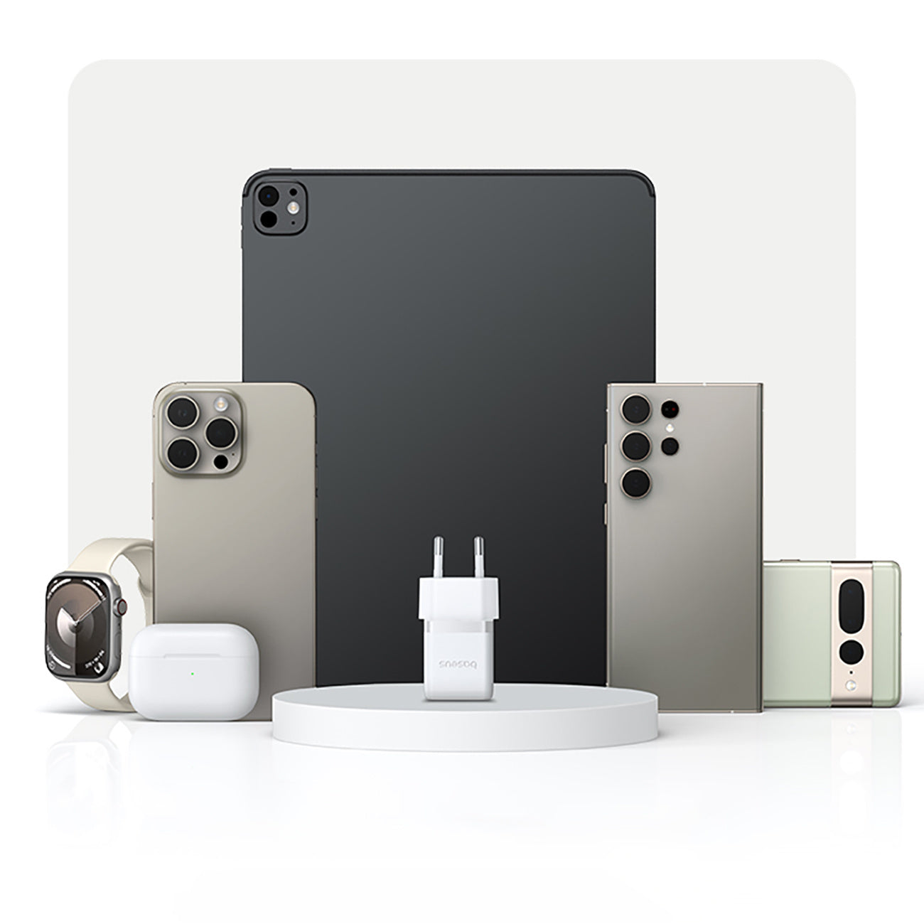 Baseus Palm 1C Ładowarka sieciowa USB-C 20W (z kablem Baseus Mini White USB-C 60W 1m)