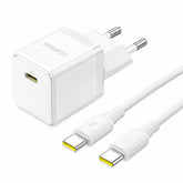 Baseus Palm 1C Ładowarka sieciowa USB-C 20W (z kablem Baseus Mini White USB-C 60W 1m)