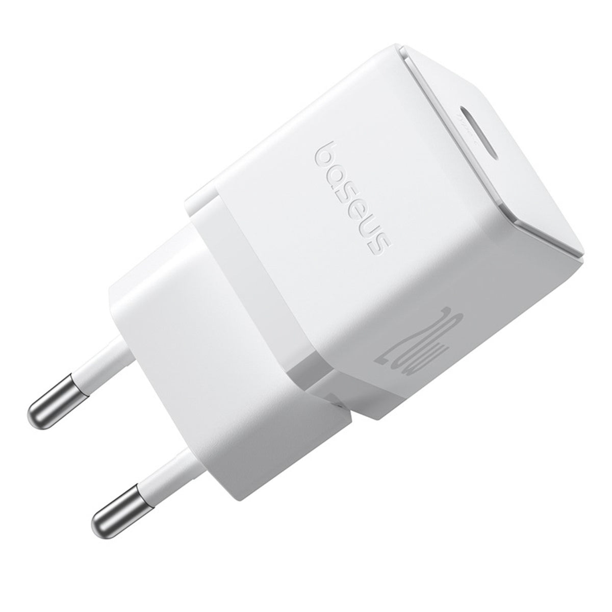 Baseus Palm 1C Ładowarka sieciowa USB-C 20W (z kablem Baseus Mini White USB-C 60W 1m)