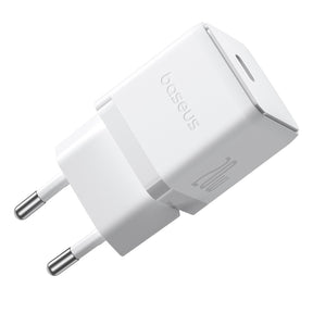 Baseus Palm 1C Ładowarka sieciowa USB-C 20W (z kablem Baseus Mini White USB-C 60W 1m)