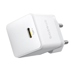 Baseus Palm 1C Ładowarka sieciowa USB-C 20W (z kablem Baseus Mini White USB-C 60W 1m)
