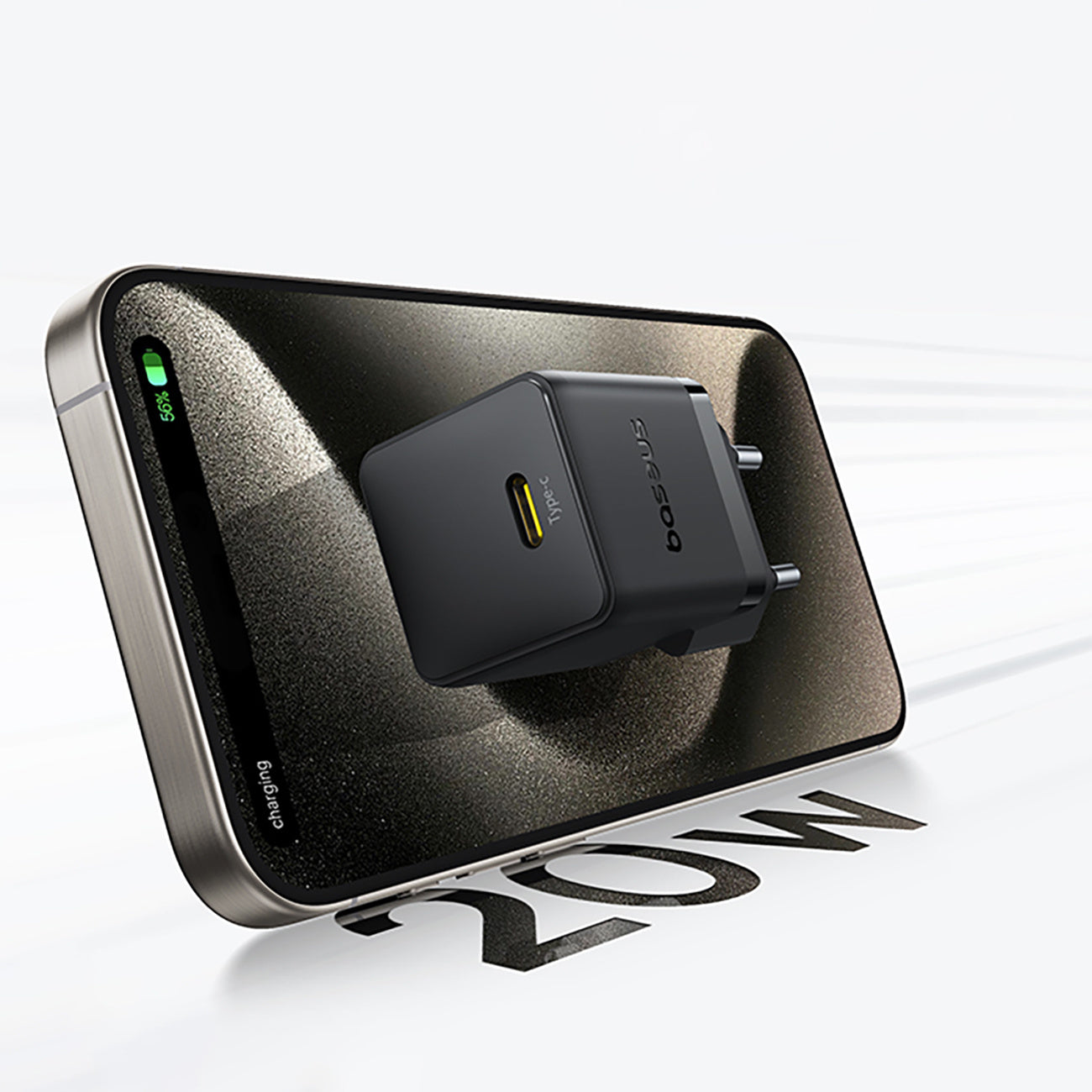 Baseus Palm 1C 20W Ładowarka sieciowa z kablem USB-C 1m