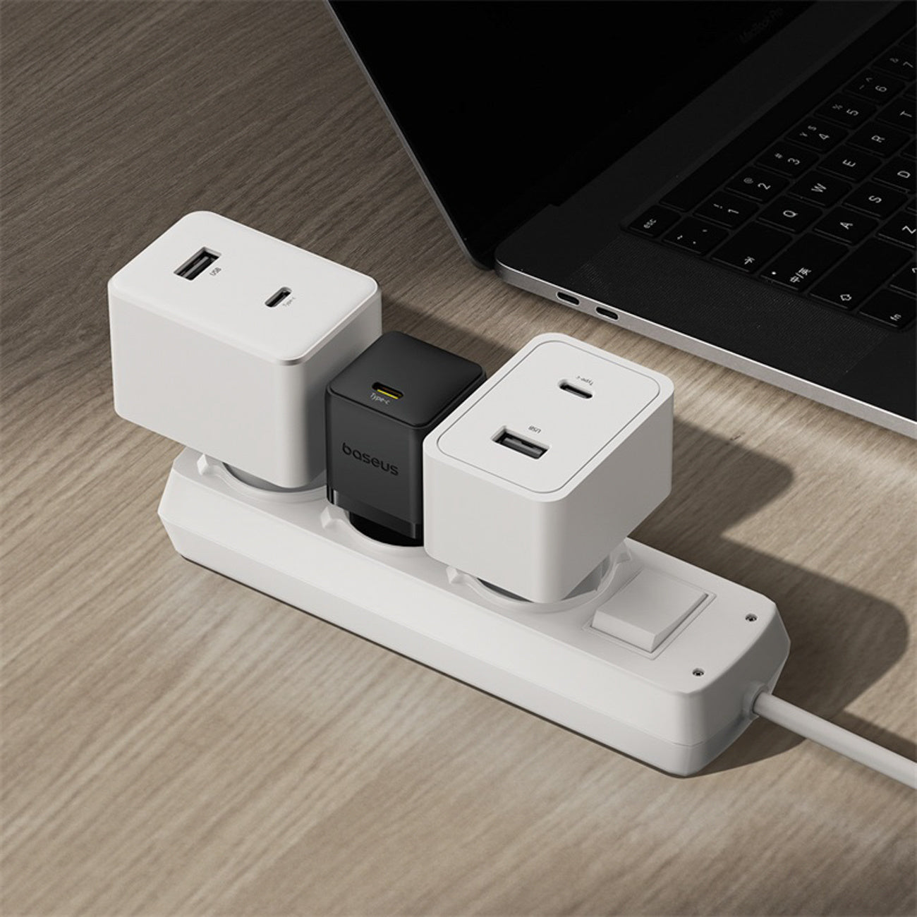 Baseus Palm 1C 20W Ładowarka sieciowa z kablem USB-C 1m