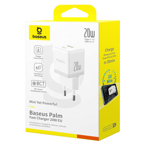 Ładowarka sieciowa Baseus Palm 20W USB-C USB-A