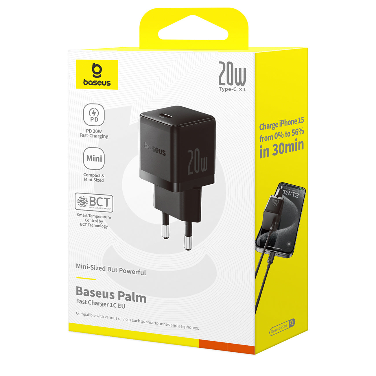 Baseus Palm Ładowarka sieciowa 20W USB-C