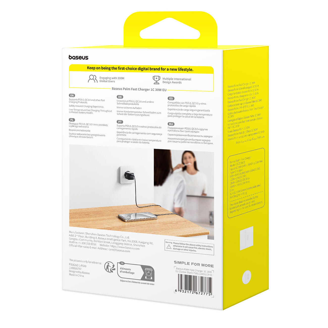 Baseus Palm Ładowarka sieciowa 30W USB-C