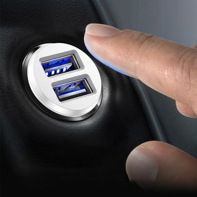 Mini ładowarka Baseus Grain Car Charger CCALL-ML01 samochodowa 2x USB-A 3.1A