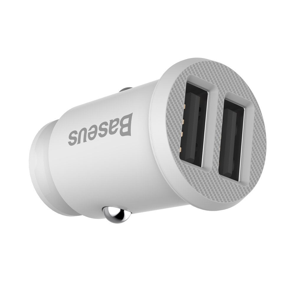 Mini ładowarka Baseus Grain Car Charger CCALL-ML02 samochodowa 2x USB-A 3.1A