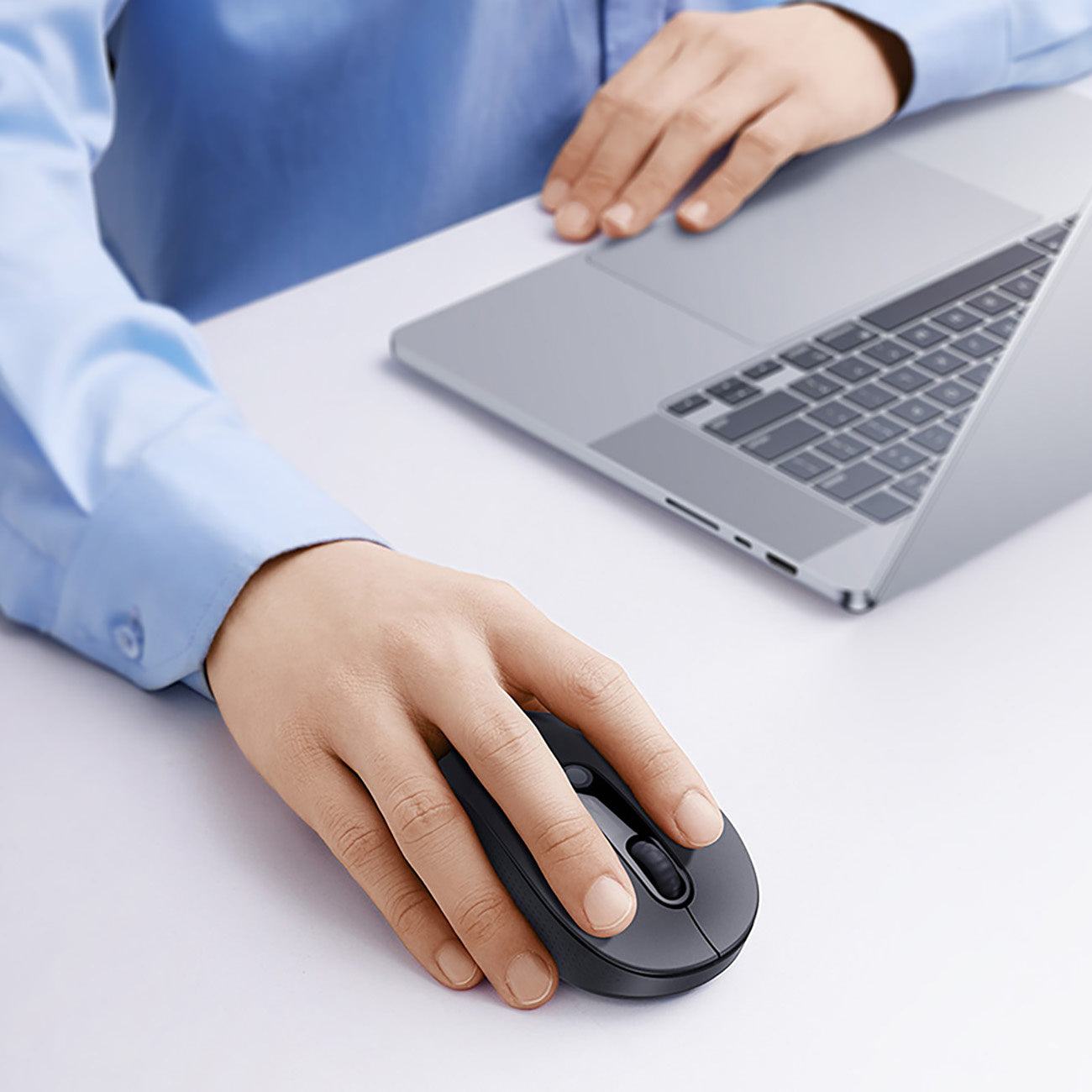 Baseus F02 Mysz bezprzewodowa ergonomiczna Bluetooth