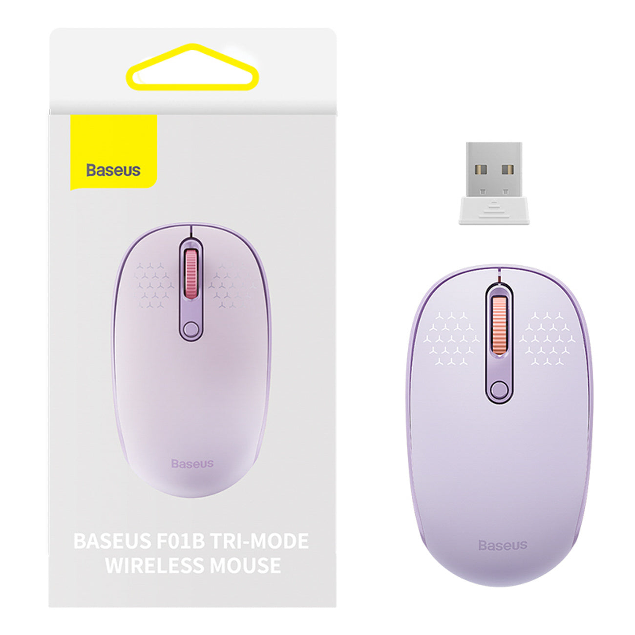 Baseus F01B Myszka bezprzewodowa 2.4GHz + Bluetooth 3.0 + 5.0