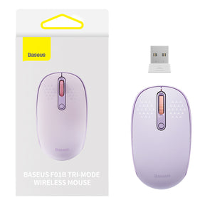 Baseus F01B Myszka bezprzewodowa 2.4GHz + Bluetooth 3.0 + 5.0