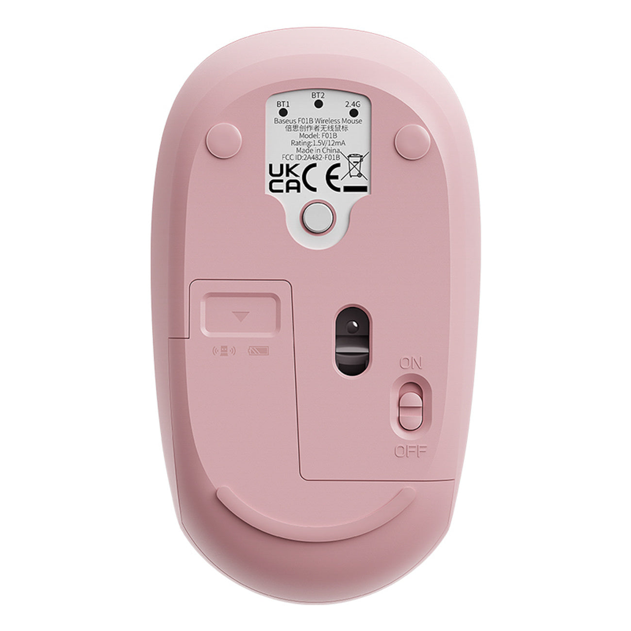 Baseus F01B Myszka bezprzewodowa 2.4GHz + Bluetooth 3.0 + 5.0