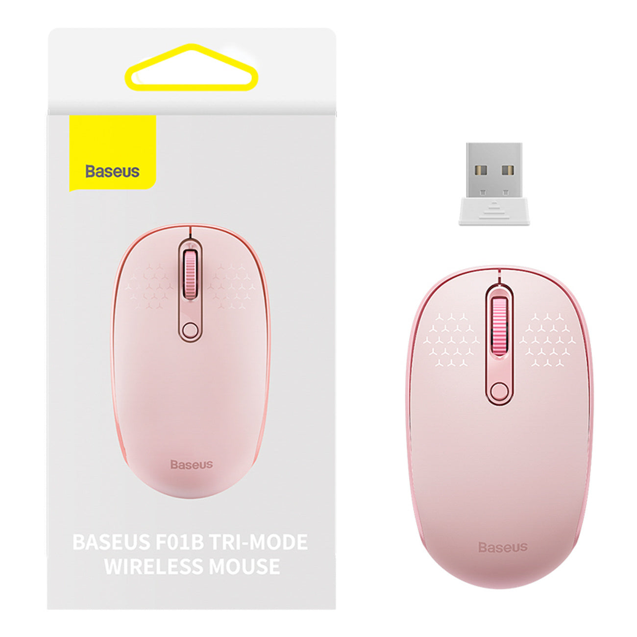 Baseus F01B Myszka bezprzewodowa 2.4GHz + Bluetooth 3.0 + 5.0