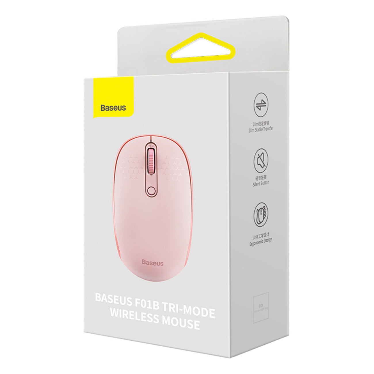 Baseus F01B Myszka bezprzewodowa 2.4GHz + Bluetooth 3.0 + 5.0