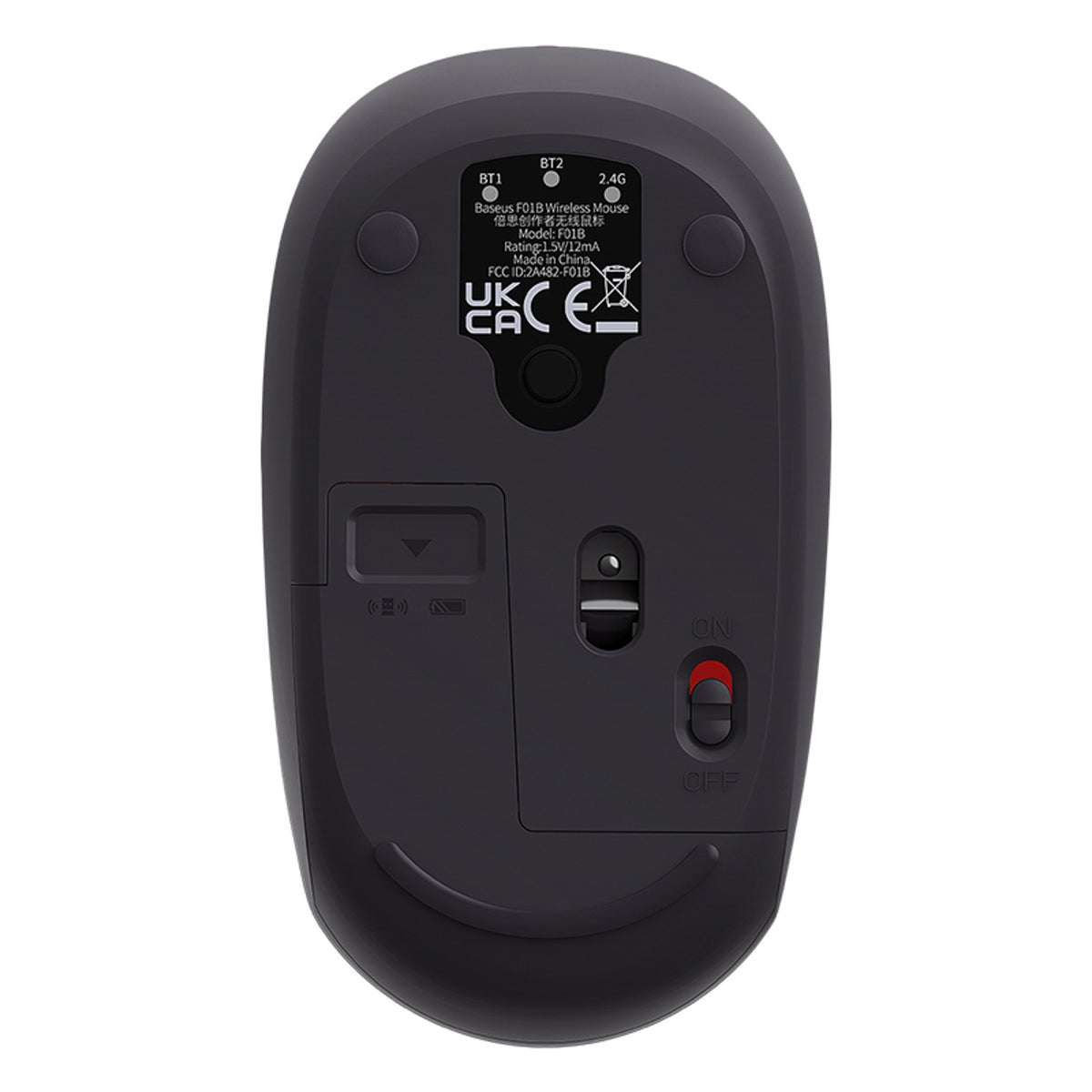 Baseus F01B Myszka bezprzewodowa 2.4GHz + Bluetooth 3.0 + 5.0